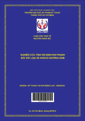 Luận văn thạc sĩ hcmute nghiên cứu tính ổn định khi phanh đối với loại xe khách giường nằm