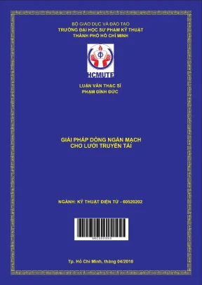 Luận văn thạc sĩ hcmute giải pháp dòng ngắn mạch cho lưới truyền tải