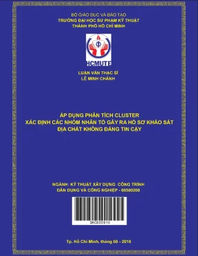 Luận văn thạc sĩ hcmute áp dụng phân tích cluster xác định các nhóm nhân tố gây ra hồ sơ khảo sát địa chất không đáng tin cậy