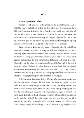 Luận văn thạc sĩ đảng cộng sản việt nam lãnh đạo phát triển giáo dục đại học từ năm 1996 đến năm 2005
