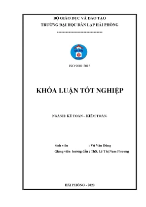 Luận văn tốt nghiệp hoàn thiện công tác kế toán thanh toán với người mua người bán tại công ty cổ phần thuận sinh