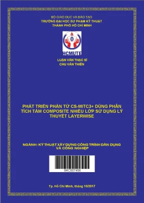 Luận văn thạc sĩ hcmute phát triển phần tử cs mitc3 dùng phân tích tấm composite nhiều lớp sử dụng lý thuyết layerwise