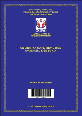 Luận văn thạc sĩ hcmute ổn định tần số hệ thống điện trong điều kiện sự cố