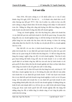 Luận văn tốt nghiệp hoàn thiện kế toán tiêu thụ xác định kết quả kinh doanh tại công ty cổ phần điện tử new