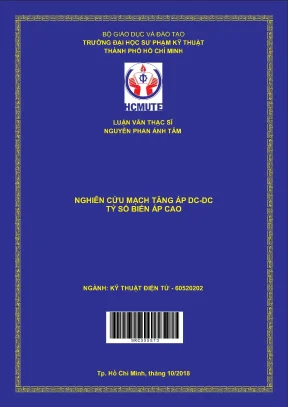 Luận văn thạc sĩ hcmute nghiên cứu mạch tăng áp dc dc tỷ số biến áp cao