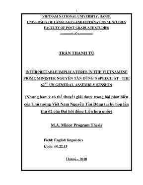 Luận văn thạc sĩ interpretable implicatures in the vietnamese prime minister nguyen tan dungs speech at the 62nd un general assembly session