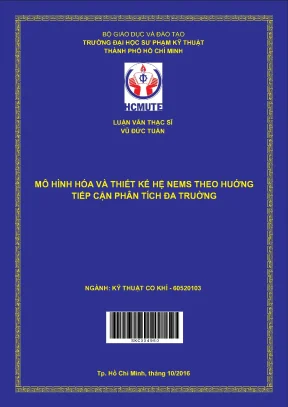 Luận văn thạc sĩ hcmute mô hình hóa và thiết kế hệ nems theo hướng tiếp cận phân tích đa trường