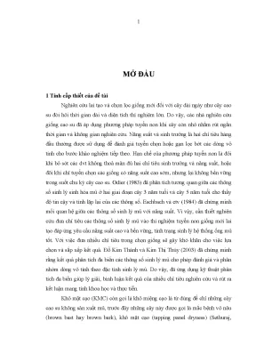 Luận án xây dựng ngưỡng thông số sinh lý mủ trên một số dòng vô tính cao su hevea brasiliensis muell arg