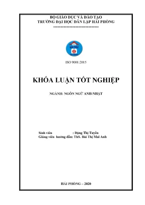 Luận văn tốt nghiệp improve speaking skill of first year english majors at haiphong management and technology university by shadowing method