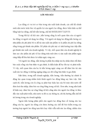 Luận văn tốt nghiệp kế toán tiền lương và các khoản trích theo lương tại công ty tnhh đttm nguyên phương