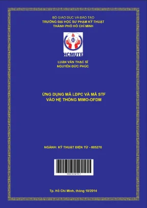 Luận văn thạc sĩ hcmute ứng dụng mã ldpc và mã stf vào hệ thống mimo ofdm