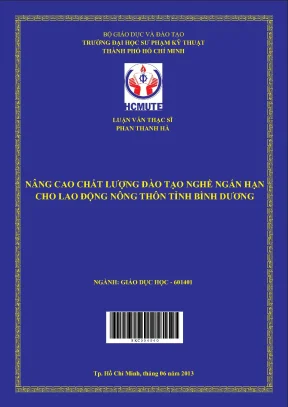Luận văn thạc sĩ hcmute nâng cao chất lượng đào tạo nghề ngắn hạn cho lao động nông thôn tỉnh bình dương