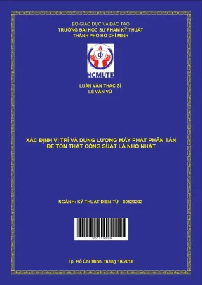 Luận văn thạc sĩ hcmute xác định vị trí và dung lượng máy phát phân tán để tổn thất công suất là nhỏ nhất