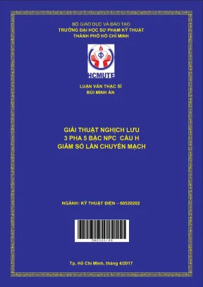 Luận văn thạc sĩ hcmute giải thuật nghịch lưu 3 pha 5 bậc npc cầu h giảm số lần chuyển mạch