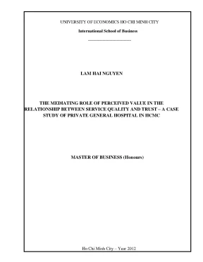 Luận văn thạc sĩ the mediating role of perceived value in the relationship between service quality and trust a case study of private general hospital in hcmc