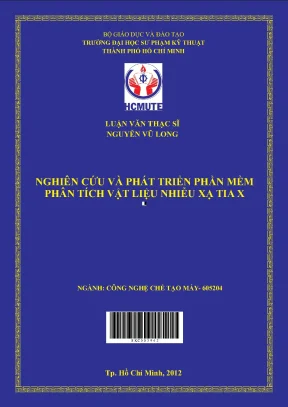 Luận văn thạc sĩ hcmute nghiên cứu và phát triển phần mềm phân tích vật liệu nhiễu xạ tia
