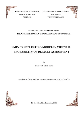 Luận văn thạc sĩ sme credit rating model in vietnam probability of default assessment