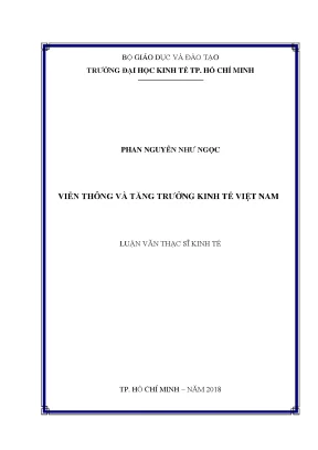 Luận văn thạc sĩ viễn thông và tăng trưởng kinh tế việt nam