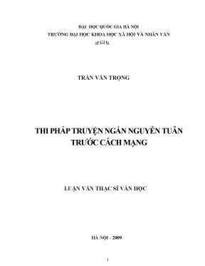 Luận văn thạc sĩ thi pháp truyện ngắn nguyễn tuân trước cách mạng