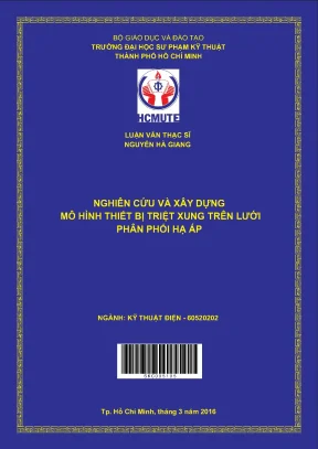 Luận văn thạc sĩ hcmute nghiên cứu và xây dựng mô hình thiết bị triệt xung trên lưới phân phối hạ áp