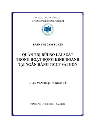 Luận văn thạc sĩ quản trị rủi ro sản xuất trong hoạt động kinh doanh tại ngân hàng tmcp sài gòn