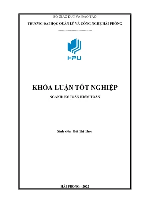 Luận văn tốt nghiệp hoàn thiện tổ chức kế toán vốn bằng tiền tại công ty tnhh hoàng đạt hải phòng