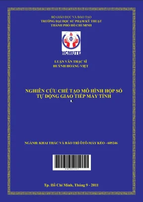 Luận văn thạc sĩ hcmute nghiên cứu chế tạo mô hình hộp số tự động giao tiếp máy tính