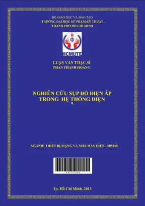 Luận văn thạc sĩ hcmute nghiên cứu sụp đổ điện áp trong hệ thống điện