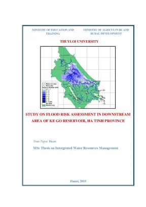 Luận văn thạc sĩ study on flood rish assessment in downstream area in ke go reservior ha tinh province