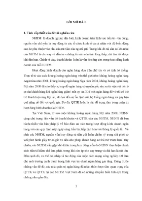 Luận án quản trị thanh khoản tại ngân hàng nông nghiệp và phát triển nông thôn việt nam