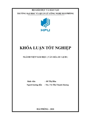 Luận văn tốt nghiệp tìm hiểu di tích và lễ hội đinh đẩu sơn quận kiến an hải phòng trong đời sống văn hóa của người dân địa phương