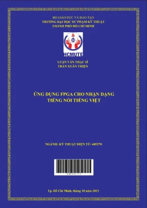 Luận văn thạc sĩ hcmute ứng dụng fpga cho nhận dạng tiếng nói tiếng việt