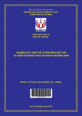 Luận văn thạc sĩ hcmute nghiên cứu thiết kế tuyến hình kết cấu và thiết bị ngoại thất xe khách giường nằm