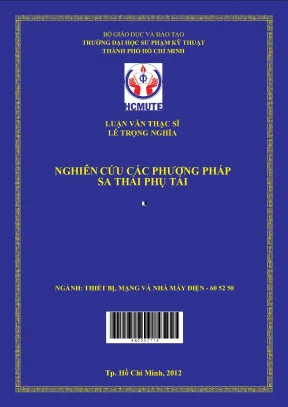 Luận văn thạc sĩ hcmute nghiên cứu các phương pháp sa thải phụ tải