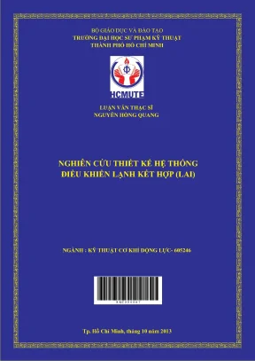Luận văn thạc sĩ hcmute nghiên cứu thiết kế hệ thống điều khiển lạnh kết hợp lai
