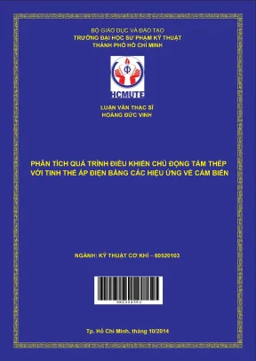 Luận văn thạc sĩ hcmute phân tích quá trình điều khiển chủ động tấm thép với tinh thể áp điện bằng các hiệu ứng về cảm biến