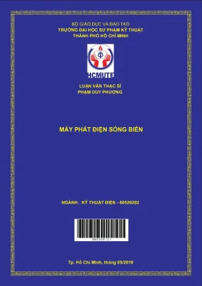 Luận văn thạc sĩ hcmute máy phát điện sóng biển