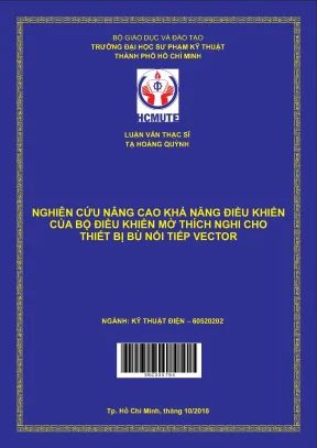 Luận văn thạc sĩ hcmute nghiên cứu nâng cao khả năng điều khiển của bộ điều khiển mờ thích nghi cho thiết bị bù nối tiếp vector