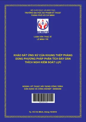 Luận văn thạc sĩ hcmute khảo sát ứng xử của khung thép phẳng dùng phương pháp phân tích đẩy dần thích nghi kiểm soát lực