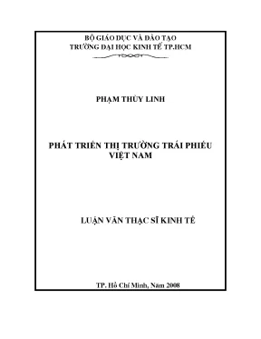 Luận văn thạc sĩ phát triển thị trường trái phiếu việt nam 003