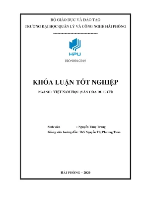 Luận văn tốt nghiệp một số giải pháp nâng cao chất lượng dịch vụ ăn uống tại nhà hàng seafood