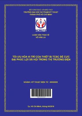 Luận văn thạc sĩ hcmute tối ưu hóa vị trí của thiết bị tcsc để cực đại phúc lợi xã hội trong thị trường điện