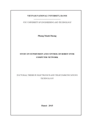 Luận văn thạc sĩ study on supervision and control of robot over computer network nghiên cứu vấn đề giám sát và điều khiển robot qua mạng máy tính