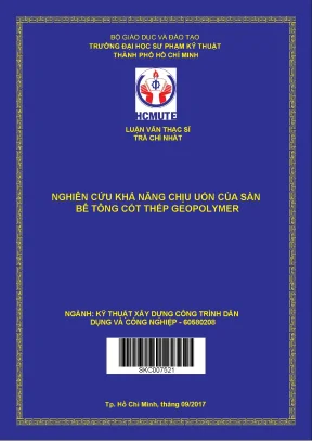 Luận văn thạc sĩ hcmute nghiên cứu khả năng chịu uốn của sàn bê tông cốt thép geopolymer