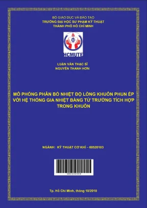 Luận văn thạc sĩ hcmute mô phỏng phân bố nhiệt độ lòng khuôn phun ép với hệ thống gia nhiệt bằng từ trường tích hợp trong khuôn