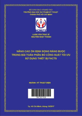Luận văn thạc sĩ hcmute nâng cao ổn định động ràng buộc trong bài toán phân bố công suất tối ưu sử dụng thiết bị facts