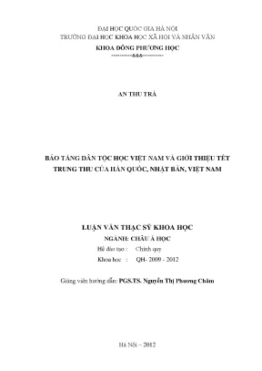 Luận văn thạc sĩ bảo tàng dân tộc học việt nam và giới thiệu tết trung thu của hàn quốc nhật bản việt nam