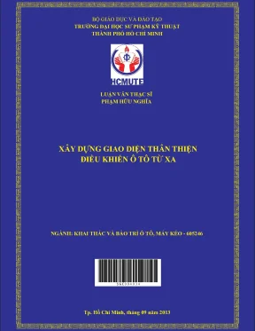 Luận văn thạc sĩ hcmute xây dựng giao diện thân thiện điều khiển ô tô từ xa
