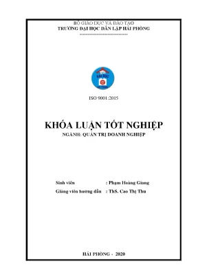 Luận văn tốt nghiệp một số giải pháp marketing nhằm mở rộng thị trường tại công ty tnhh khí công nghiệp việt nam