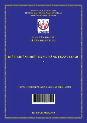 Luận văn thạc sĩ hcmute điều khiển chiếu sáng bằng fuzzy logic